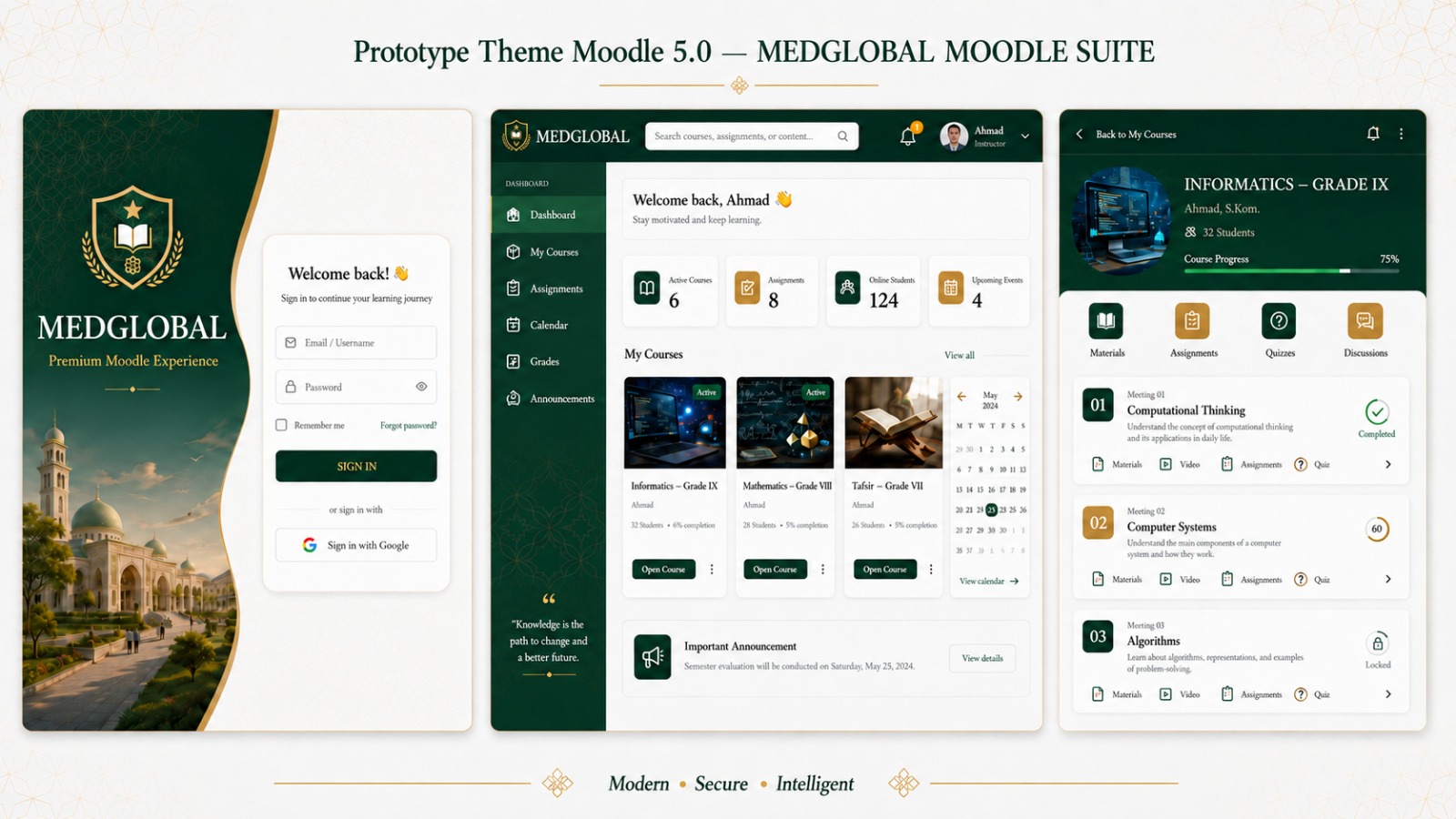 Prototype Medglobal Moodle Suite